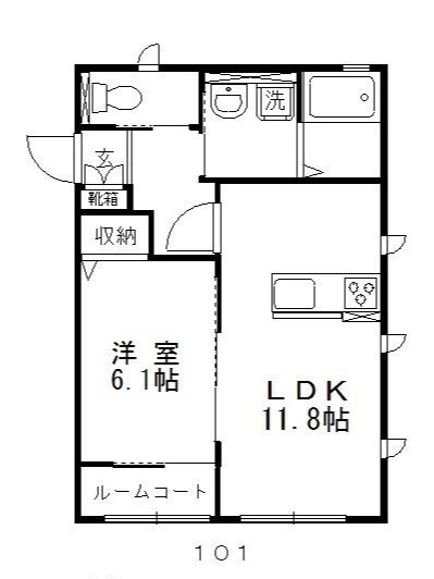 【間取り】 | ピュアハイムアイリスⅠ