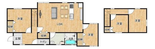 川添3丁目中古一戸建ての間取り