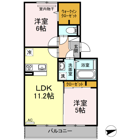 【間取り】 | カーサ・ソレイユⅡ