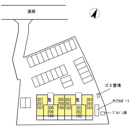 ガーデン五反田の区画図