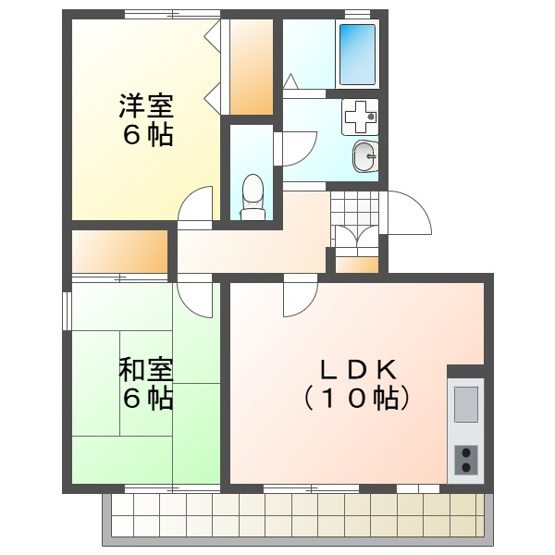 【間取り】 | フローラ藤崎