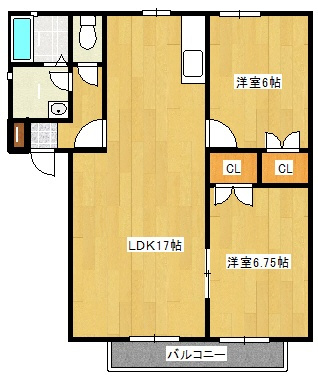 【間取り】 | ベルデ高石　A