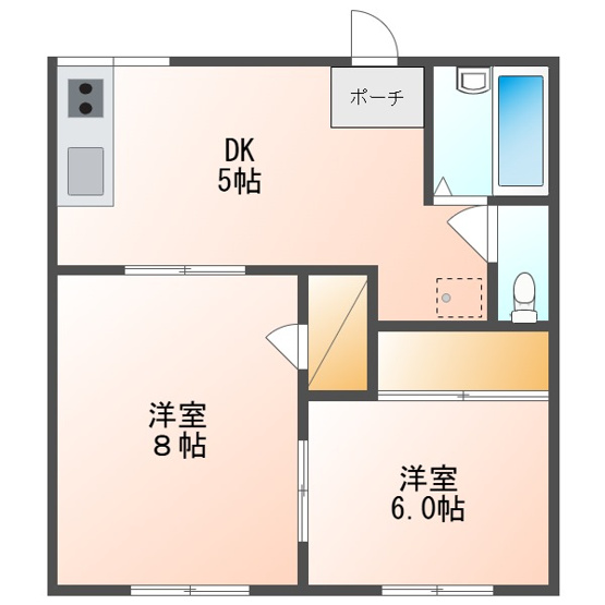 【間取り】 | コーポ文化町