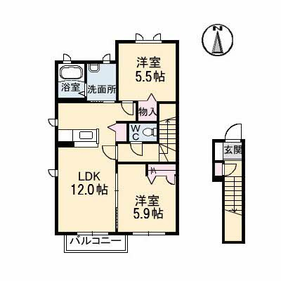 【間取り】 | コンフォートリンナ　１番館