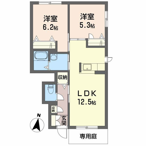 【間取り】 | グランカーサ金岡　弐番館