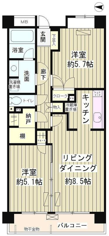 レジデンスシャルマン林試の森の間取り