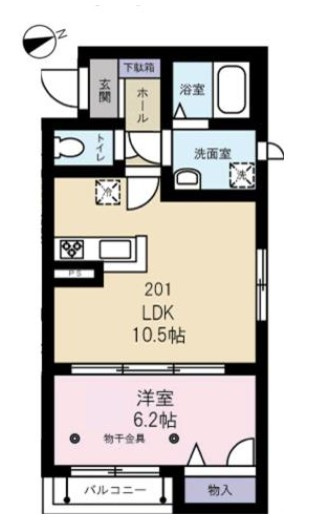 シャーメゾン弥生の間取り