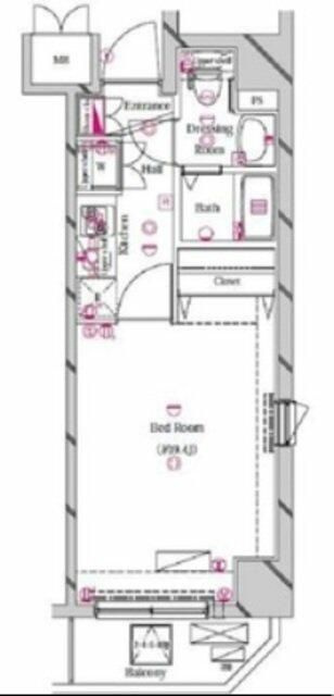 ＡＱＵＡ　ＰＲＩＭＥ　ＴＯＷＥＲ　ＯＳＨＩＡＧＥの間取り|間取りです。