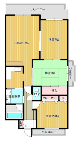 サンシティ摂陽弐番館の間取り