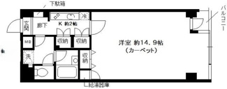 【間取り】 | シャルム内神田 | 間取りです。