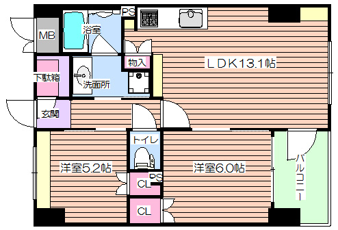 【間取り】 | シティエール東梅田