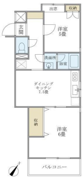 メゾン美羅樹Ⅱの間取り