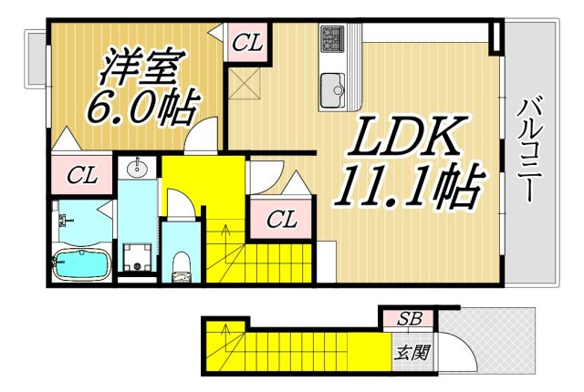 メゾン ド エールⅠの間取り