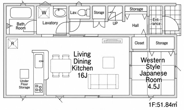 川越市新宿町第8　4号棟の間取り|1F