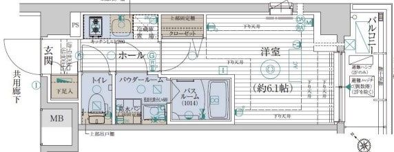 エステムプラザ品川西小山の間取り