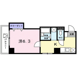 【間取り】 | クレアトゥール新宿 | 間取りです。