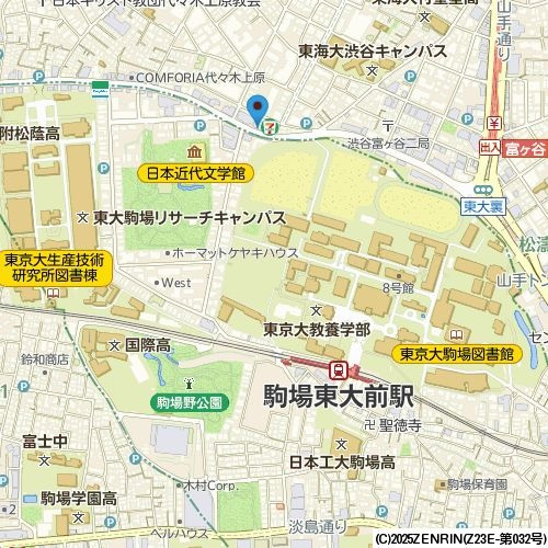 ＴＨＥパームス代々木上原ヴェールテラスの地図