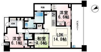 【間取り】 | アメニティ南草津Ⅹルクセア
