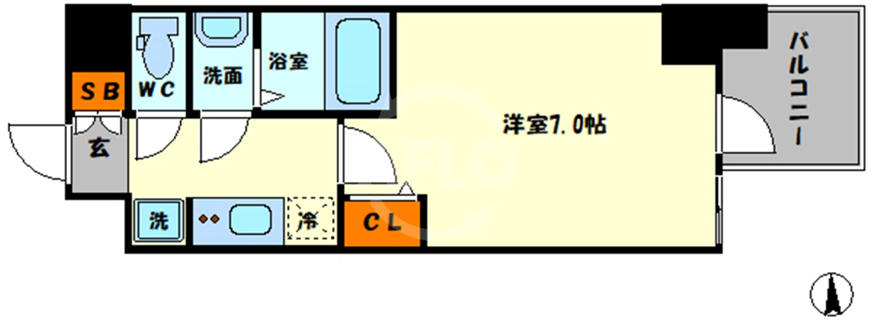 WORVE大阪本町（ワーブ大阪本町）の間取り|WORVE大阪本町　間取り