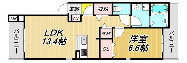 カームリー長洲本通の間取り