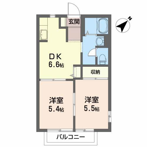ニコレットテラスDの間取り