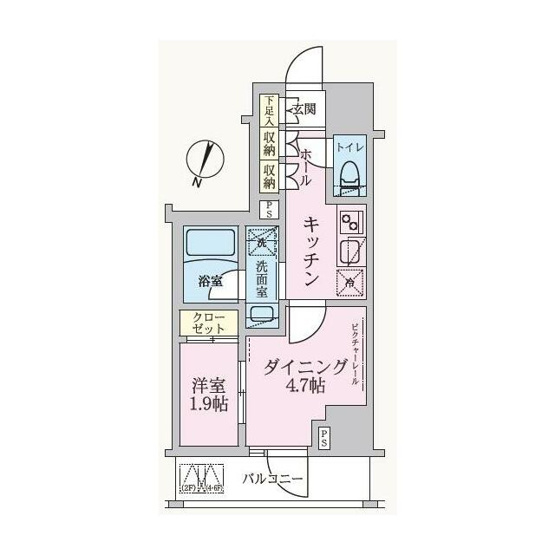 【間取り】 | ＡＲＫＭＡＲＫ方南町Ｓｔａ．