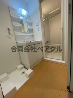 【洗面所】 | プライベートレジデンス山科御陵 | 忙しい朝には欠かせない洗面所です