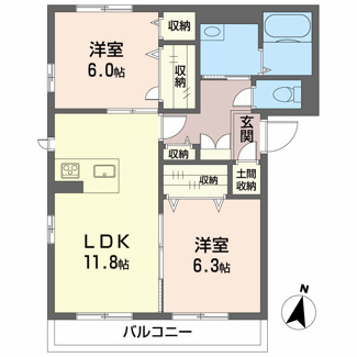 【間取り】 | ベレオ新蔵