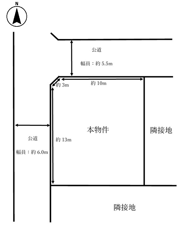 国分寺町新名　土地の土地図