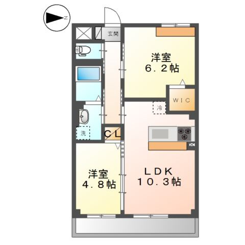 エルヴィータ大山崎の間取り