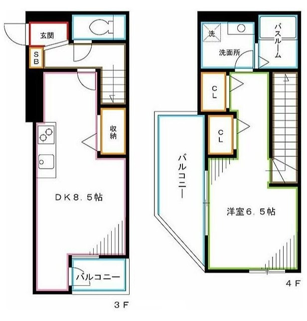 Fusion中野坂上の間取り