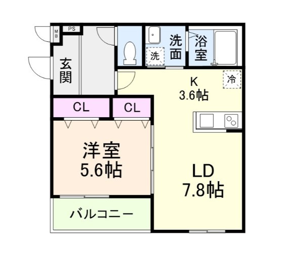 【間取り】 | フジパレスＳＡＫＵＲＡ