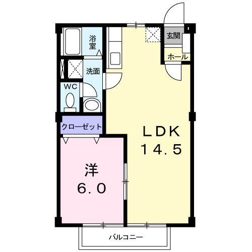 パークハイツＵの間取り