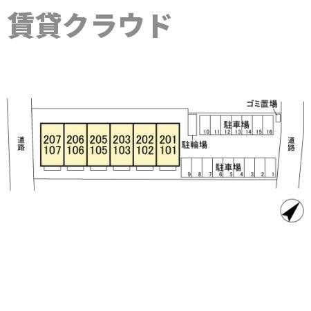 カーサマレの区画図