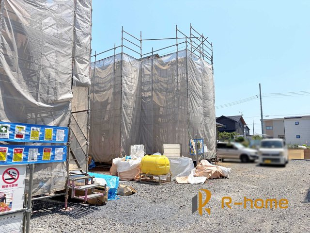 ひたちなか市中根9期　新築戸建て　2号棟の外観|ご予約を頂ければ、『平日』はもちろん『早朝』や『夜間』もご見学可能です♪お気軽にお申し付けください♪