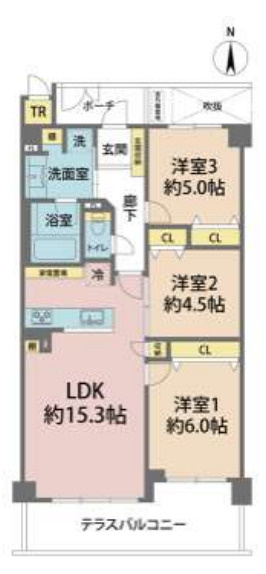 イトーピア御影山手坂山手東館2の居間・リビング|阪急御影駅徒歩7分！