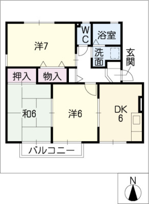 ノース・ベルの間取り