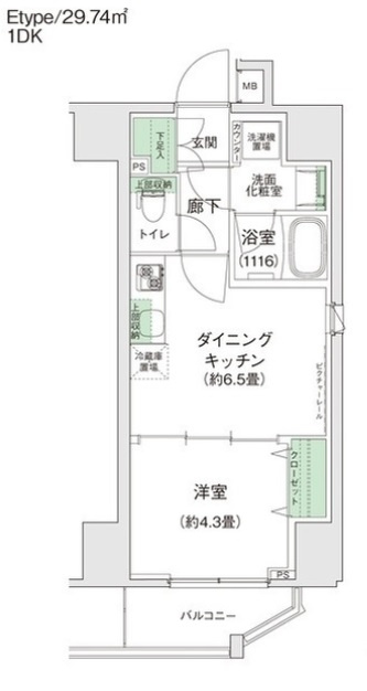 スタイリオ蒲田Ⅱの間取り|間取り