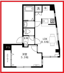 【間取り】 | ラ・フォート南千住