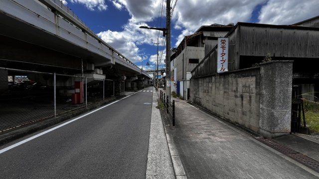 大阪市淀川区加島３丁目　土地の前面道路含む現地写真