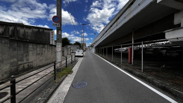 大阪市淀川区加島３丁目　土地の前面道路含む現地写真