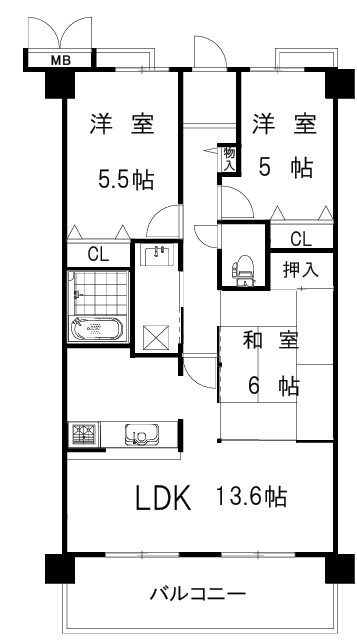 キャステージパーク2番街の間取り