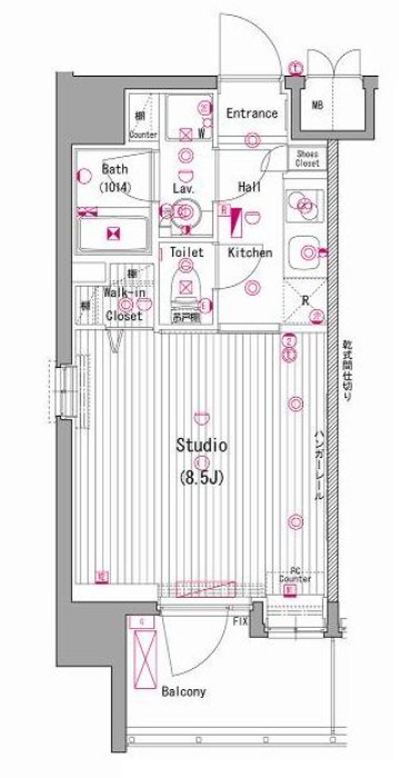 ガーラ三田慶大前の間取り