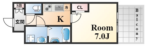 セレニテ三宮リアンの間取り