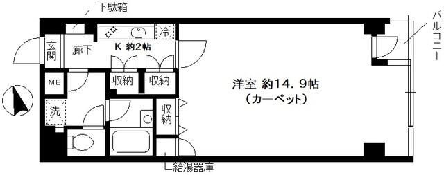シャルム内神田の間取り