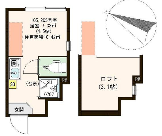 【間取り】 | ハーモニーテラス本町Ⅲ