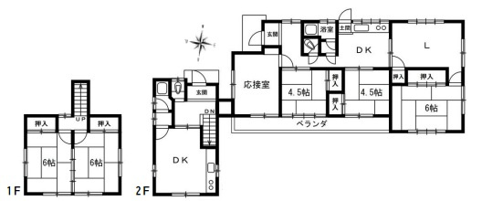 神戸市東灘区鴨子ヶ原1丁目　中古戸建の居間・リビング
