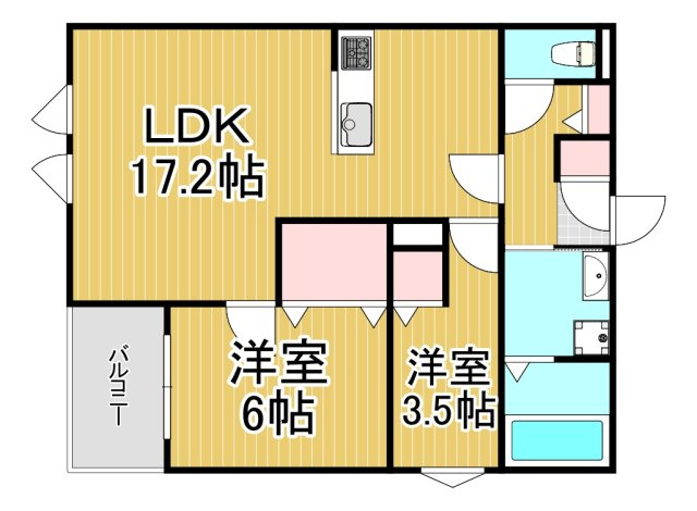 リブレメゾン花園町の間取り