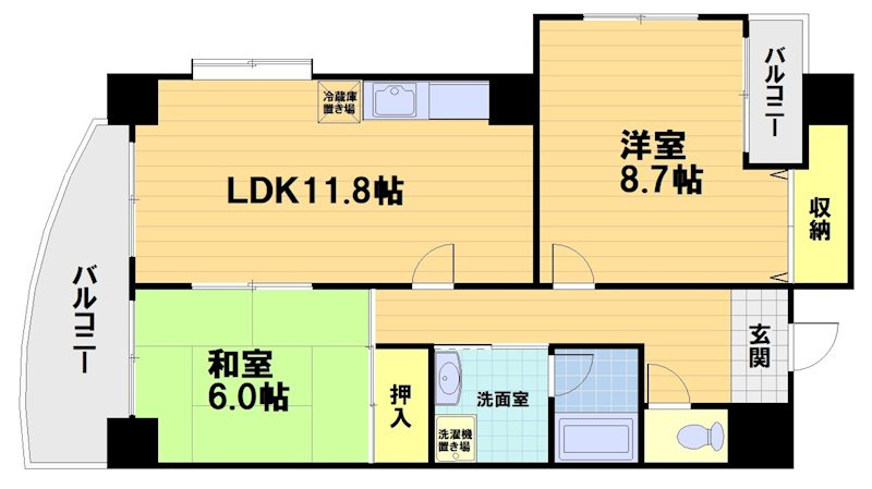アグラード長岡京の間取り