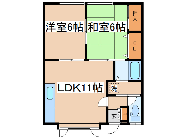 はまなすマンション参番の間取り